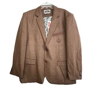 Star Wars Chewbacca Mens XXXL By Robe Factory Brown Blazer Sports Coat‎ Jacket